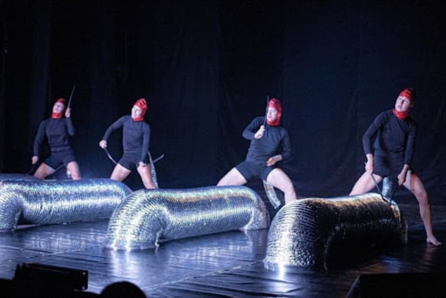 The “Silver Show,” a modern dance show  (photo credit:  Israeli Embassy in Albania)