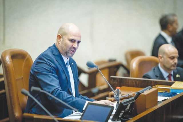  AMIR OHANA presides as Knesset speaker after his election by MKs, on Thursday. The sight of MKs Moshe Gafni and Meir Porush of United Torah Judaism turning away while Ohana delivered his speech was nauseating, says the writer.  (photo credit: YONATAN SINDEL/FLASH90)