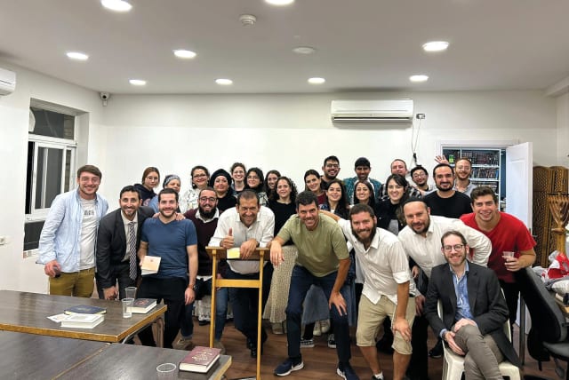  KEHILA LATINA members from various countries unite in Jerusalem with Rabbi Richard Kaufmann (C).  (photo credit: Iosef Rivera)