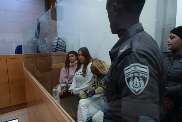  The young Israeli girls arrested at Ben-Gurion Airport under suspicions of transporting cocaine and ketamine (photo credit: AVSHALOM SASSONI/MAARIV)