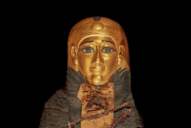  'Golden boy’ mummy (photo credit: CAIRO EGYPTIAN MUSEUM VIA FRONTIERS)