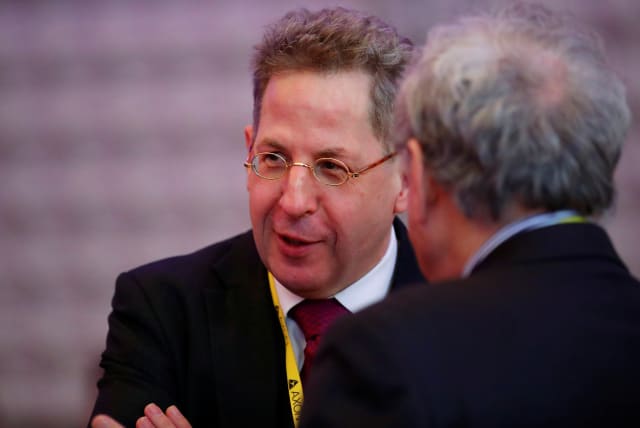  The former head of the German Federal Office for the Protection of the Constitution (Bundesamt fuer Verfassungsschutz) Hans-Georg Maassen attends the annual European Police Congress in Berlin, Germany, February 4, 2020 (photo credit: REUTERS)