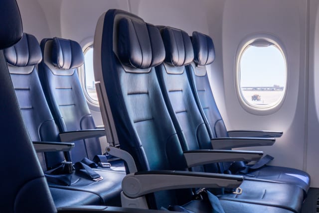  Empty plane seats.  (photo credit: JONATHAN CUTRER/FLICKR)