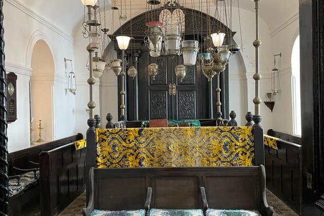  THE BEIT Dakira Synagogue in Essaouira, Morocco.  (photo credit: KAREN MAHALLA)