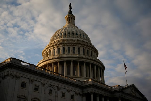 The US Capitol building is seen in Washington, US, November 16, 2021. (photo credit: REUTERS/ELIZABETH FRANTZ)