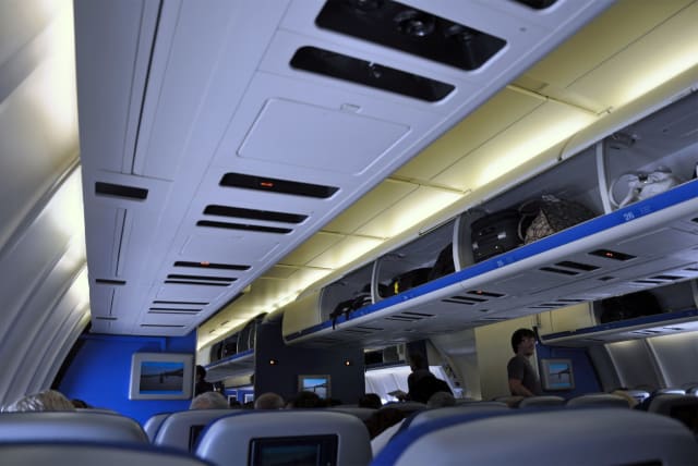  Airplane cabin interior.  (photo credit: FLICKR)