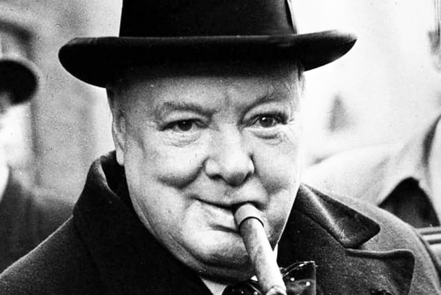  Winston Churchill, cigar aficionado, 1950 (photo credit: LEVAN RAMISHVILI/FLICKR)