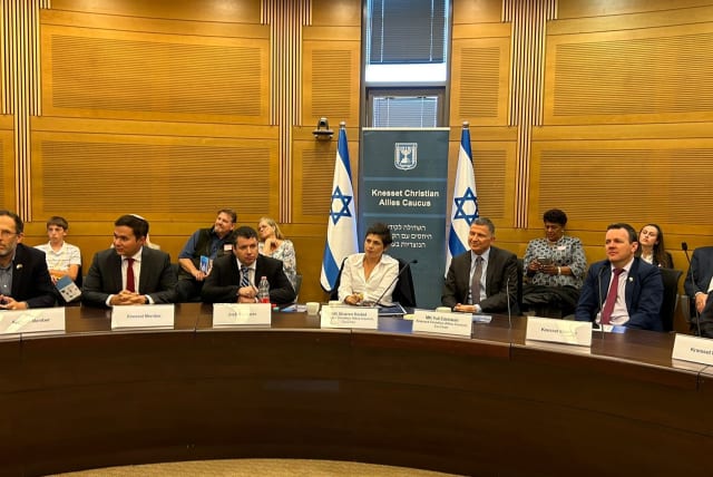  The Knesset Christian Allies Caucus launched this week in Israel's 25th Knesset (photo credit: KCAC)