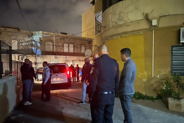 Police investigate the scene of a murder of a 24-year-old woman in Haifa on May 8, 2023.  (photo credit: ISRAEL POLICE SPOKESPERSON'S UNIT)