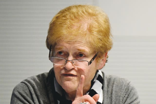  US SPECIAL Envoy for Monitoring and Combating Antisemitism Deborah Lipstadt speaks at a news conference during a meeting of envoys and coordinators on countering antisemitism, in Berlin, earlier this year.  (photo credit: John MacDougall/Reuters)