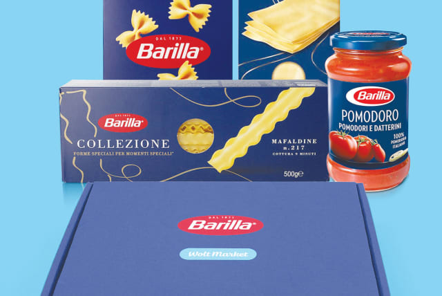 THE FIRST collaboration between the Barilla and Market Wolt will see Barilla pasta brand boxes distributed nationwide. (photo credit: PR)