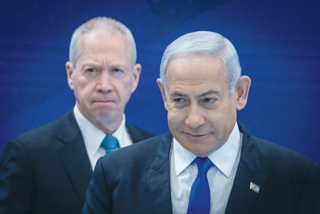  IN THE planning and execution of this Gaza operation, Prime Minister Benjamin Netanyahu has worked in partnership with Defense Minister Yoav Gallant, the man he had planned to fire just a few weeks ago.  (photo credit: YONATAN SINDEL/FLASH90)