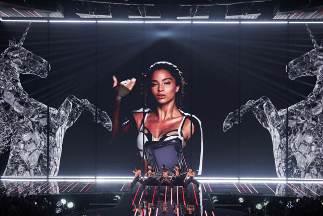  Noa Kirel from Israel performs during the first semi-final of the 2023 Eurovision Song Contest in Liverpool, Britain, May 9, 2023. (photo credit:  REUTERS/Phil Noble)