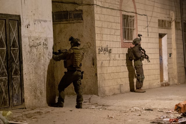   IDF soldiers operate in the West Bank. May 22, 2023 (photo credit: IDF SPOKESPERSON'S UNIT)