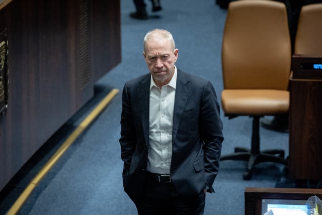  DEFENSE MINISTER Yoav Gallant appears in the Knesset last week for a vote on the state budget  (photo credit: YONATAN SINDEL/FLASH90)