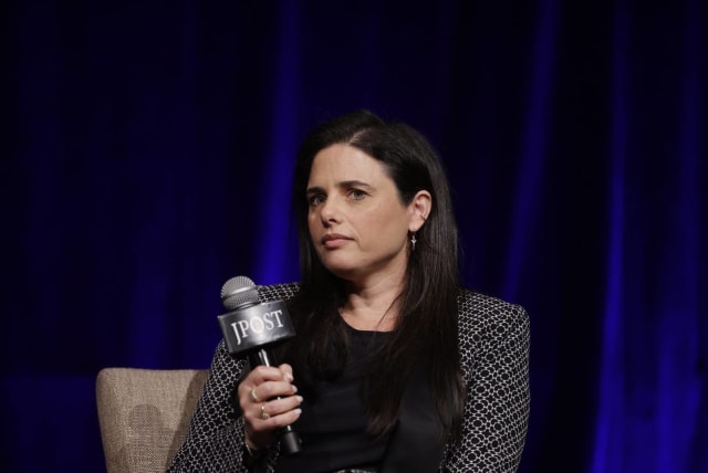 Ayelet Shaked speaks at the Jerusalem Post 2023 Annual Conference in New York, June 5, 2023