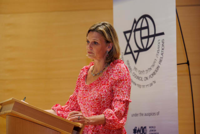  Katharina von Schnurbein, the European Commission coordinator on combating antisemitism and fostering Jewish life. (photo credit: NOAM FEINER)