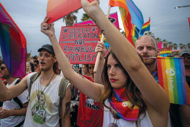  More than 150,000 people took part in the 25th annual Tel Aviv Pride Parade on June 8. (photo credit: LIAM FORBERG)