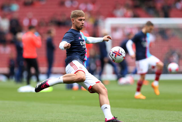  Picture of England midfielder Emile Smith Rowe (photo credit: REUTERS/DAVID KLEIN)