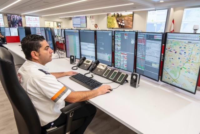  With its groundbreaking use of artificial intelligence, Magen David Adom’s dispatch system may be the most sophisticated computer-aided dispatch system in the world. (photo credit: MAGEN DAVID ADOM)