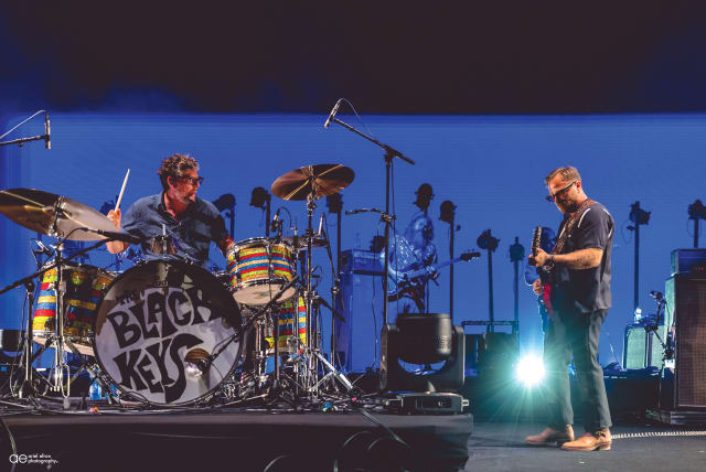  THE BLACK KEYS perform in Rishon Lezion Monday night.  (photo credit: ARIEL EFRON)