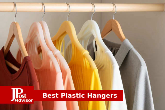 Zober Plastic Hangers 50 Pack - Heavy Duty Black Plastic Hangers - Space  Saving Clothes Hangers for Coats, Pants & for Everyday Use - Clothing  Hangers