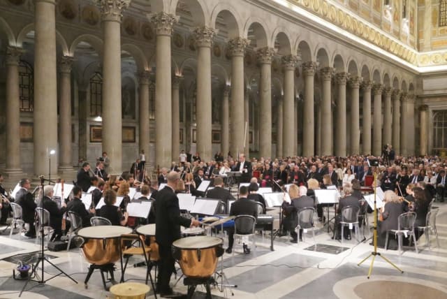  Jerusalem Symphony Orchestra at the Vatican (photo credit:  Basilica of St. Paul )