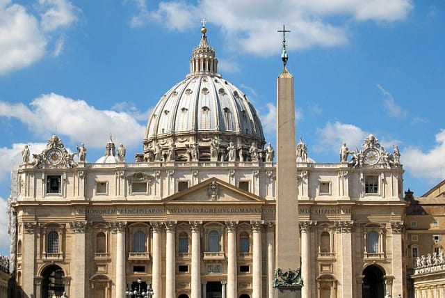  St. Peter's Basilica in Vatican City. (photo credit: Wikimedia Commons)