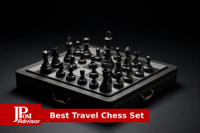  Amerous Chess Set, 12x12 Folding Wooden Standard Travel  International Chess Board Game Set with Magnetic Crafted Pieces For 2  Players : Toys & Games