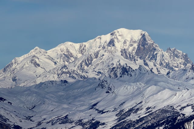The southern face of Mont Blanc, as seen from the Valmorel ski resort. (photo credit: Wikimedia Commons)