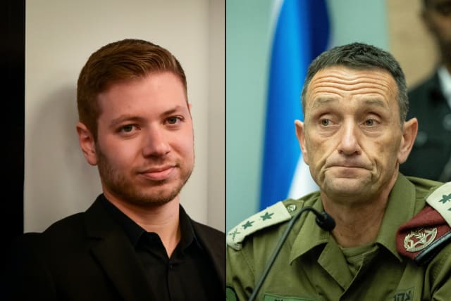  Yair Netanyahu (left) and IDF Chief of Staff Herzi Halevi (right) (photo credit: AVSHALOM SASSONI/FLASH90, YONATAN SINDEL/FLASH90)