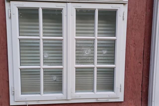  Windows at the Foundation for Memorial Sites in Lower Saxony, in the town of Celle, Germany, were found vandalized, Aug. 15, 2023.  (photo credit: Foundation for Memorial Sites in Lower Saxony)