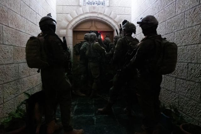  IDF troops operating in the West Bank. August 24, 2023 (photo credit: IDF SPOKESPERSON'S UNIT)
