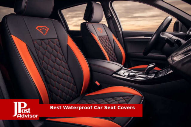 Luxury Car Seat Cover Waterproof Leather 5 Seats Full Set Front