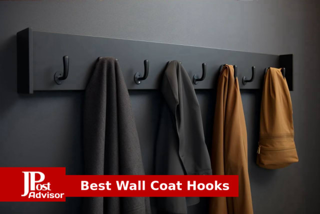 Coat Rack Wall Mounted Black,5 Tri Hooks For Hanging Coats,wall Coat Hanger,jacket  Hanger,wall Rack For Clothes,backpack