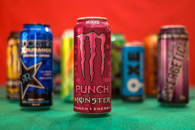  Colorful cans of energy drinks. (photo credit: FLICKR)