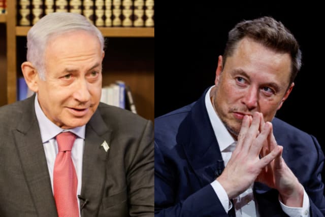  Prime Minister Benjamin Netanyahu and Elon Musk. (photo credit: Gonzalo Fuentes/Reuters, MARC ISRAEL SELLEM/THE JERUSALEM POST)