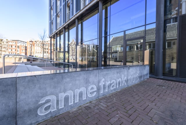  A view outside the Anne Frank House Museum in Amsterdam, March 31, 2020.  (photo credit: Sjoerd van der Wal/Getty Images)