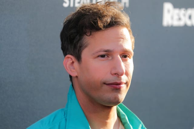 Andy Samberg poses on the red carpet for the "Chip 'N Dale: Rescue Rangers" premiere in Hollywood, California, U.S., May 18, 2022. (photo credit: DAVID SWANSON/REUTERS)