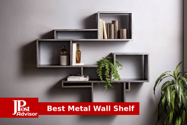 2 Pack Metal Wall Shelf Decor Floating Shelves,Bathroom Wall