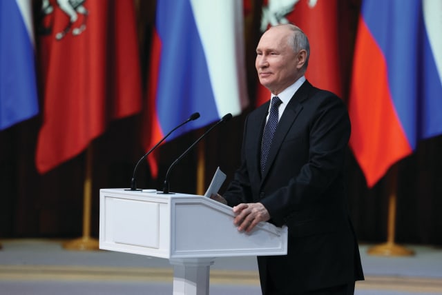  DESPITE RULING Russia for nearly a quarter of a century, Vladimir Putin has not learned a thing and has not transformed himself into a statesman, the writer argues.  (photo credit: SPUTNIK/REUTERS)