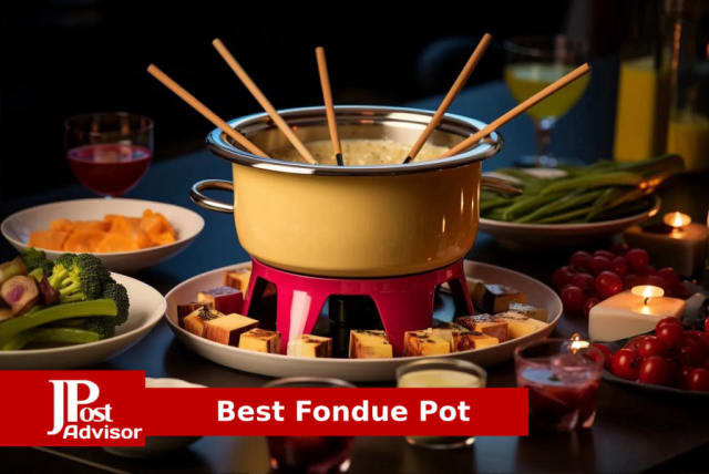 Beautiful 3 qt Electric Fondue Set with Bonus 2 qt Ceramic Pot, Black Sesame by Drew Barrymore