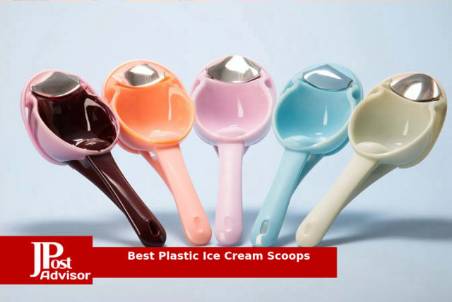  BlauKe Stainless Steel Ice Cream Scoop, Professional Ice Cream  Scooper with Comfortable Non-Slip Rubber Grip