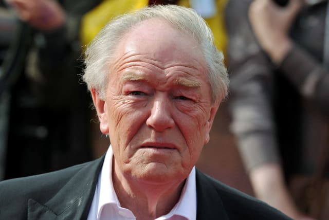  Actor Michael Gambon arrives at the world premiere of "Harry Potter and the Deathly Hallows - Part 2" in Trafalgar Square, in central London, July 7, 2011. (photo credit: REUTERS/DYLAN MARTINEZ/FILE PHOTO)