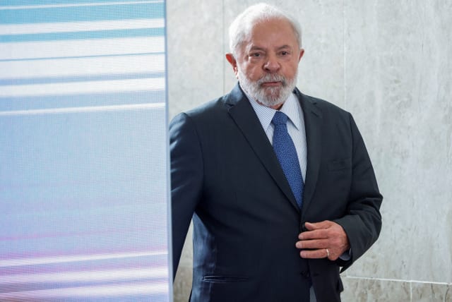  Brazil's President Luiz Inacio Lula da Silva attends a ceremony at the Planalto Palace in Brasilia, Brazil August 30, 2023. (photo credit: REUTERS/ADRIANO MACHADO/FILE PHOTO)