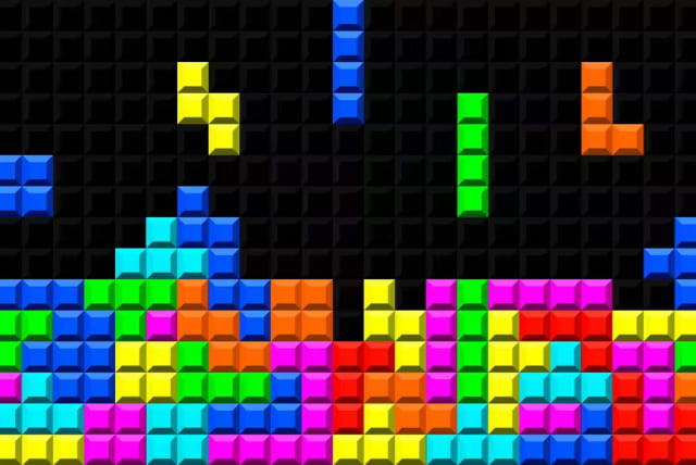  A screenshot of Tetris. (photo credit: Wikimedia Commons)