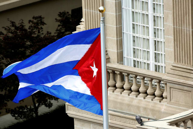  North Korea blames US for 'grave terrorist' act against Cuban embassy (photo credit: REUTERS)