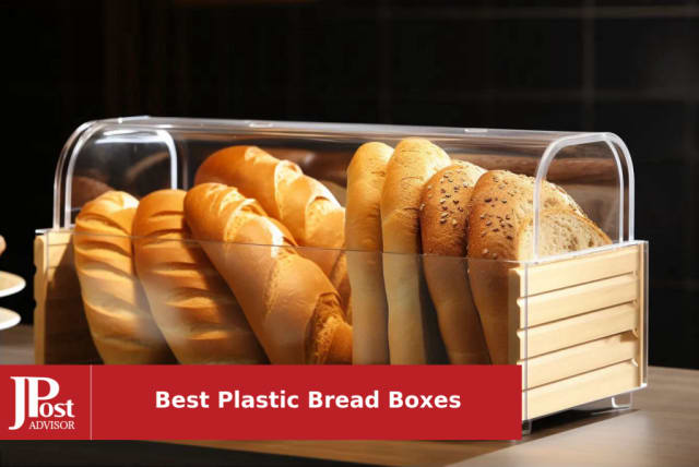 RISICULIS Bread Box for Kitchen Countertop, Airtight Loaf Bread Storage  Container, Time Recording Bread Keeper with Lid, Bread Holder Bin for  Homemade