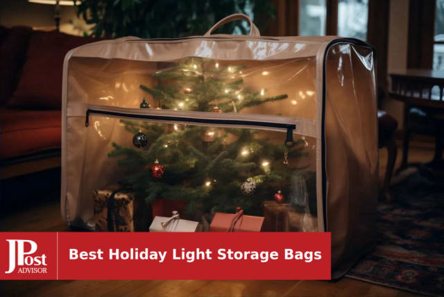  Moiitee Lights Zip Sack Christmas Light Storage Bag Storage Zip  Bag Waterproof Christmas Light Organizer Storage : Home & Kitchen