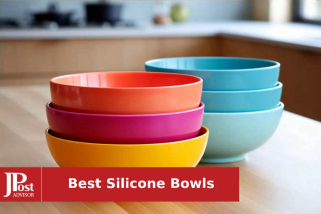 8-Cup Silicone Bowl, Large Reusable Bowl